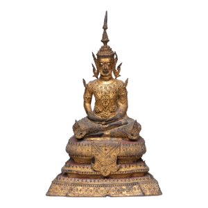 Thai Gilt Bronze Buddha, C. 1850