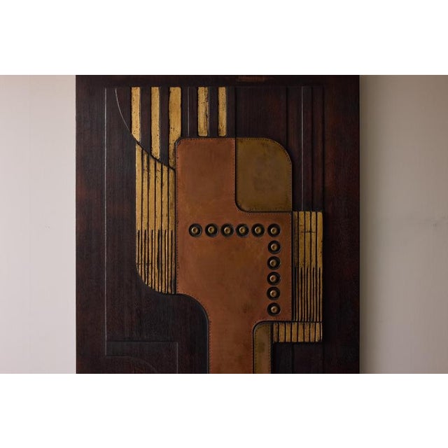 Nerone Ceccarelli, Large Abstract Sculpture: SC3, 1983, Brass, Copper & Wood, in Very Good conditions. Designed 1980 to...