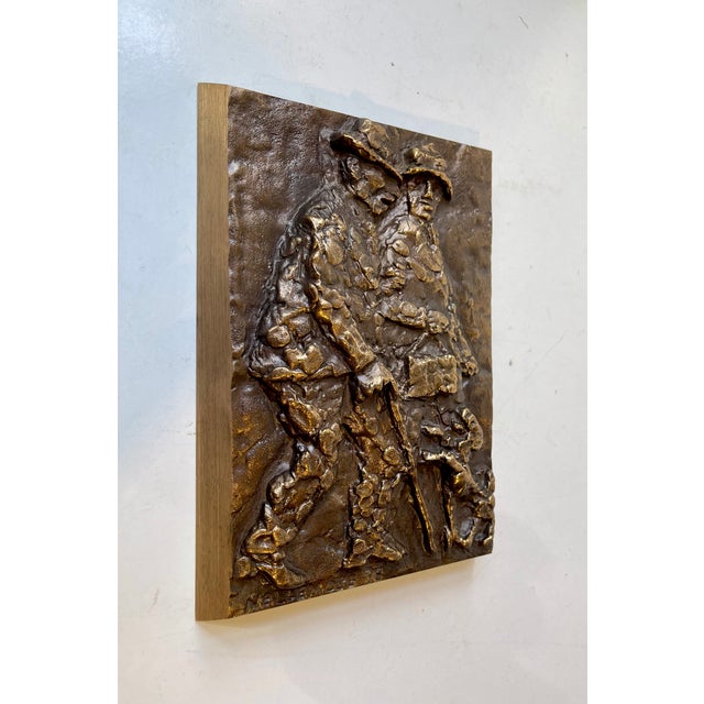 1970s Bronze Wall Plaques by Anders Nyborg, 1970s, Set of 4 For Sale - Image 5 of 14