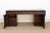 Finely Carved Anglo-Indian Rosewood Pedestal Desk For Sale - Image 9 of 12