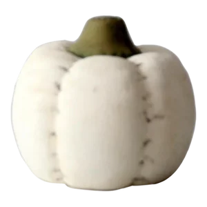 Vintage White Ceramic Pumpkin