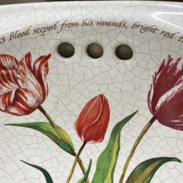 1990's Kohler Artist Edition - Fables and Flowers Cantata Countertop Sink For Sale - Image 6 of 12