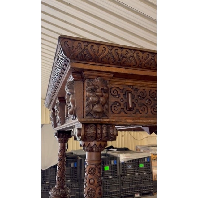 Important Antique c.1600 Charles I Documented English Oak Tester Bed – Museum Quality – Hand Carved – Rare Royal Presentation For Sale - Image 13 of 18