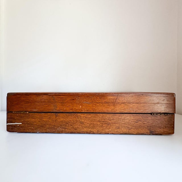 Wood 1920's Craftsman Style Plein-Air-Artist's Wooden Removable Storage For Sale - Image 7 of 10