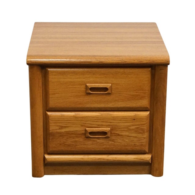 KINCAID FURNITURE Ventura Oaks Collection Early American Contemporary 24" Two Drawer Nightstand 86-350 22.5” High 24” Wide...
