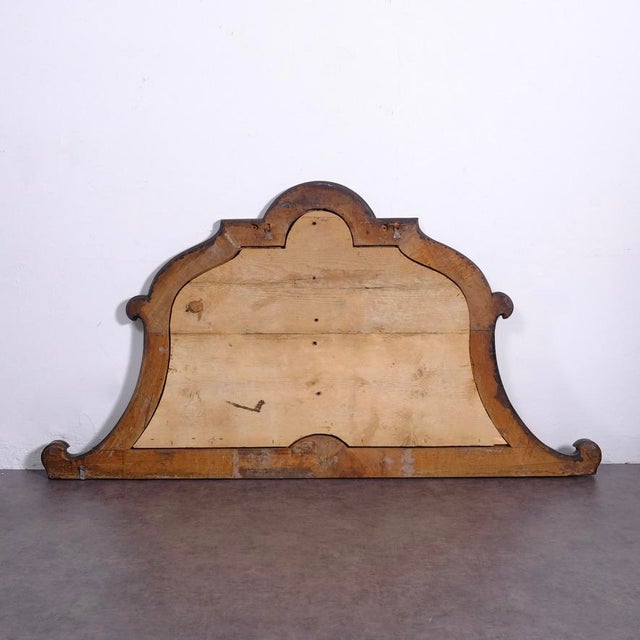 Antique Padded Wooden Double Bed Headboard, 1890s For Sale - Image 17 of 18