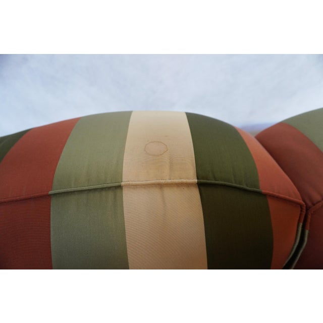 Late 20th Century Edward Ferrell Silk Loveseat For Sale - Image 13 of 18