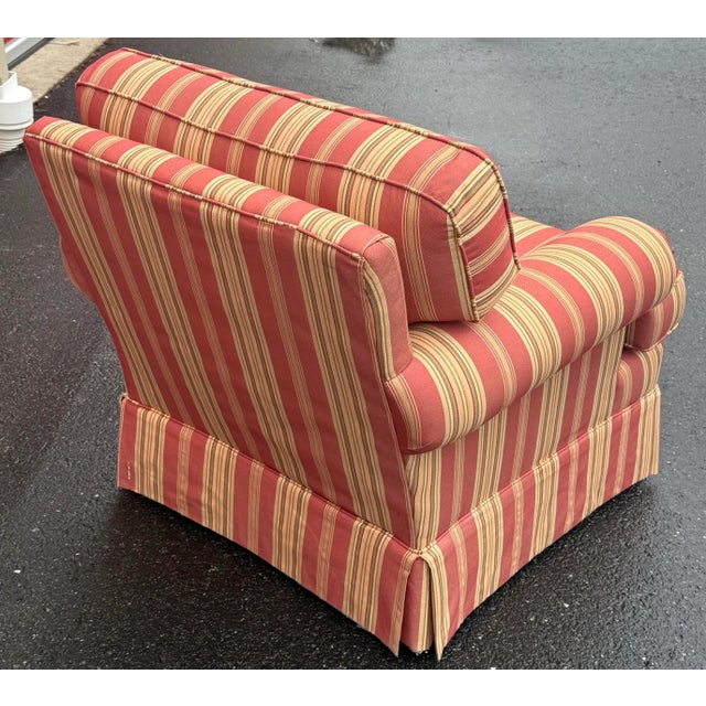 1990s Masterfield Furniture Upholstered Chair For Sale - Image 5 of 9