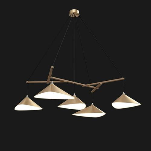 Contemporary Emily Group of Five Pendant Light in Steel with Dark Bronze Finish by Moss Objects For Sale - Image 3 of 12