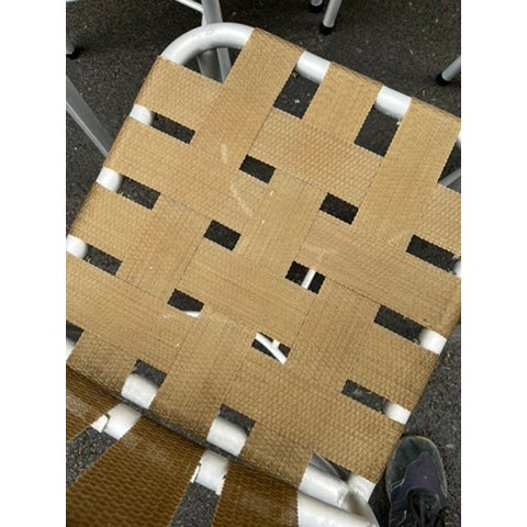 Vintage Aluminum Table and Chair Set For Sale - Image 4 of 14