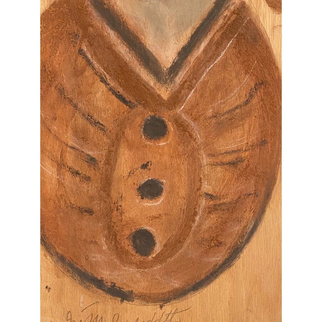 Wood Jimmy Lee Sudduth 1970’s Mud Painting For Sale - Image 7 of 13