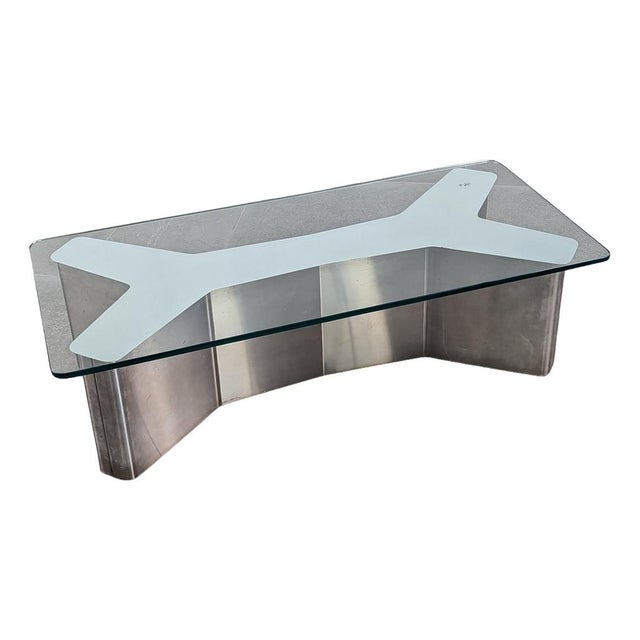 Stainless Steel Ypsilon Coffee Table, 1970s For Sale - Image 11 of 11