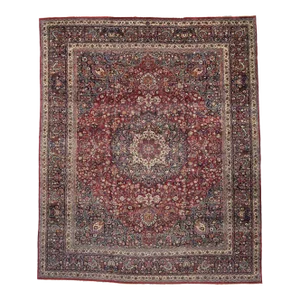 Antique Persian Mashhad Rug - 15'09 x 19'00