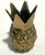 MCM Andrea by Sadek Solid Brass Pineapple Candlestick Holders For Sale - Image 4 of 5
