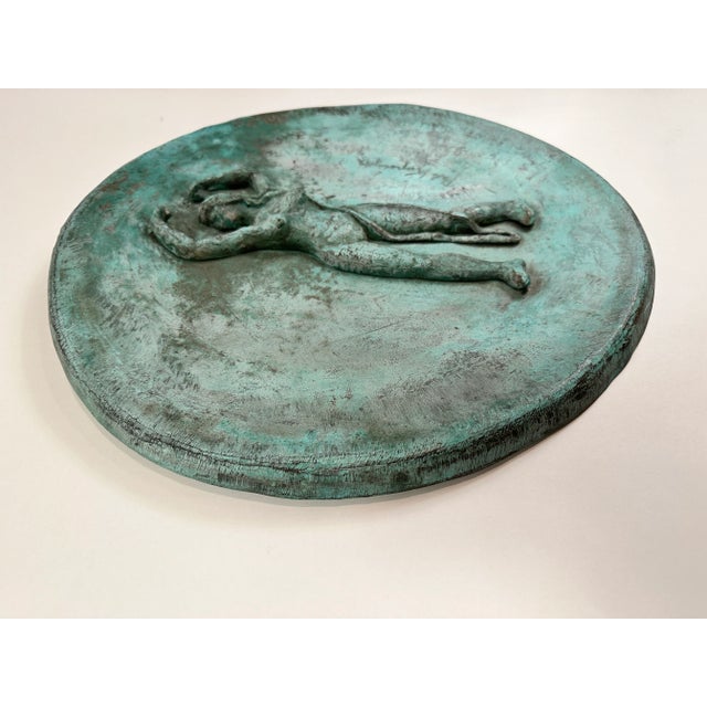 Mexican Mid 20th Century Artisan Made Bronze Relief Disc by Pal Kepanyes For Sale - Image 3 of 7