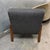 Custom Made Felix Lounge Chairs With Charcoal Performance Linen, Pair For Sale - Image 9 of 12