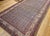 Textile 19th Century Persian Farahan Gallery Rug, Hand-Knotted Wool, Allover Herati Geometric Pattern, Ivory & Red, 7x16 For Sale - Image 7 of 15
