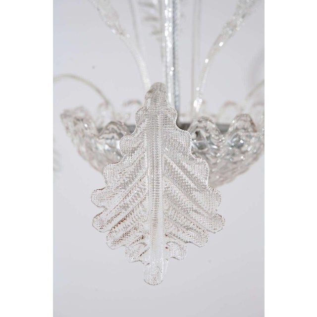 Italian 1960s Glass Leafy Murano Fixture For Sale - Image 3 of 10