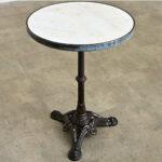 Metal French 19th Century 20-Inch Marble Top Bistro Table For Sale - Image 7 of 10