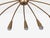 1960s Style After j.t. Kalmar Mid Century Modern Spider Flushmount Chandelier, Brass For Sale - Image 11 of 12