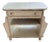 Vintage Painted Cream Nightstand/Side Table With Drawer & Open Storage For Sale