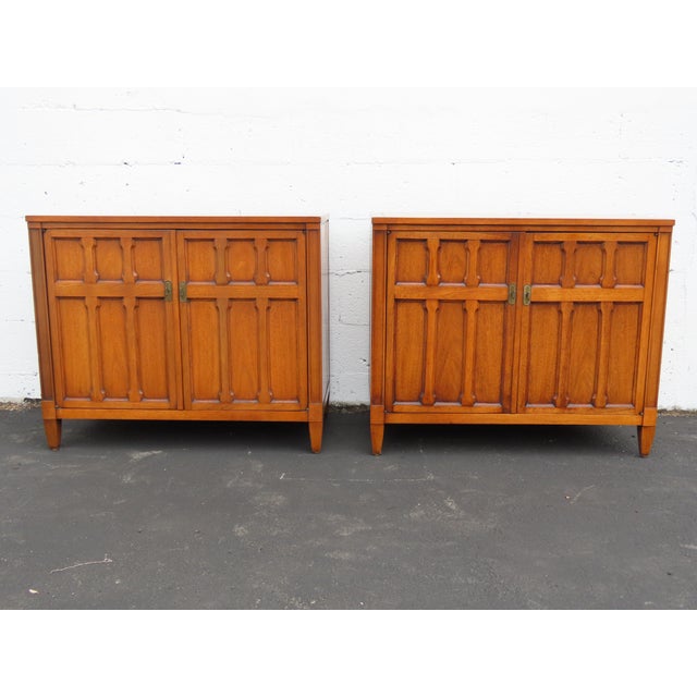 Drexel Drexel Mid Century Modern Buffets Servers a Pair 6390 For Sale - Image 4 of 15