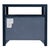 Nora 28 in. W Raffia 2 Drawer Nightstand with Top Open Shelf, Blueberry For Sale - Image 10 of 11