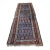 19th Century Hand Woven Bidjar Runner, Allover Paisley Pattern, Blue & Red, 2.5’ X 9’ For Sale