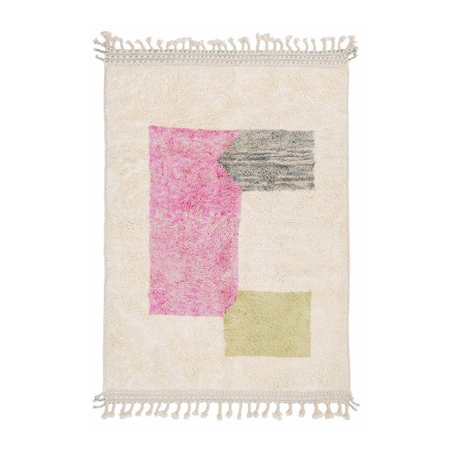 Hand-Knotted Wool Rug by Azele Studio For Sale - Image 12 of 12