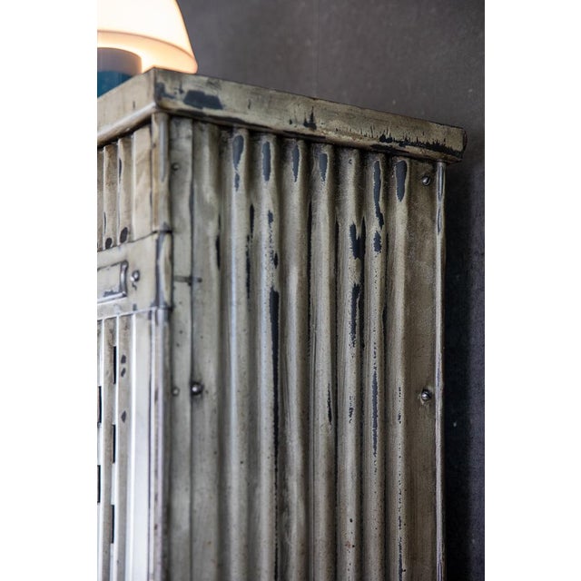 Metal Vintage Wardrobe by Strafor, 1930s For Sale - Image 7 of 9