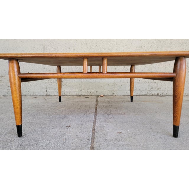 Andre Bus Lane Acclaim Mid-Century Modern Square Coffee Table For Sale - Image 4 of 12