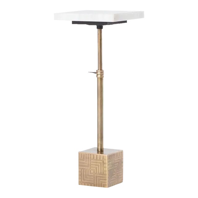 Four Hands Sirius Adjustable Accent Table, Brass For Sale