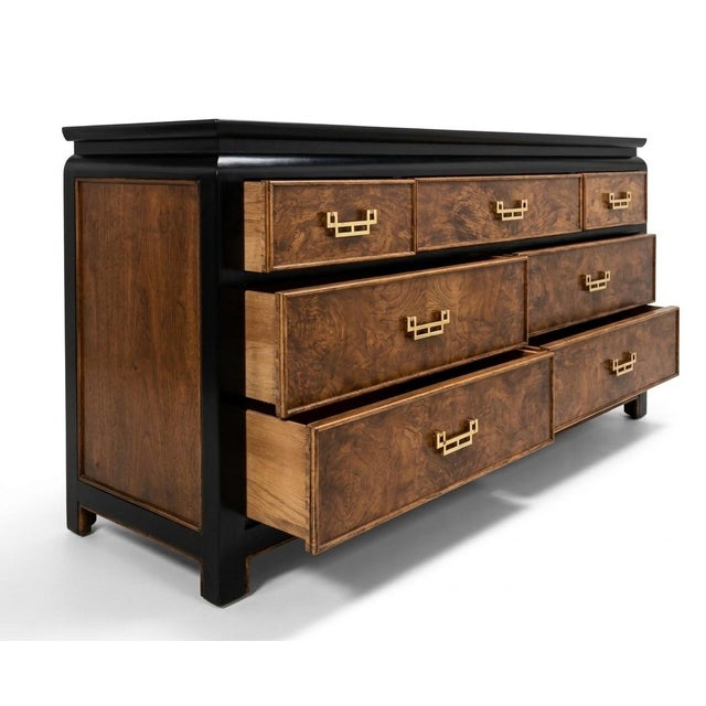 Mid-Century Modern Vintage 7 Drawer Lowboy by Raymond Sobota for Century Furniture Company for Their Chin Hua Collection For Sale - Image 3 of 6
