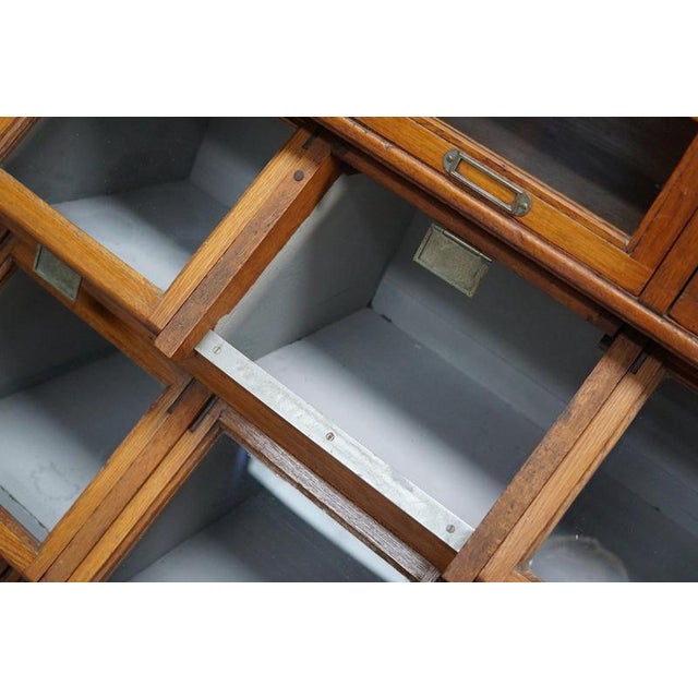 Large Dutch Oak Shop Cabinet, 1920s For Sale - Image 16 of 18
