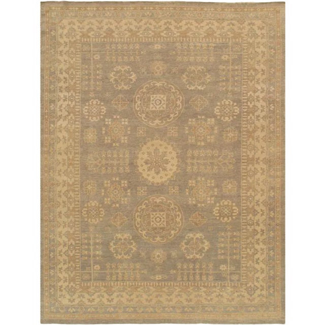 Pasargad Home Khotan Lamb's Wool Area Rug - 9' 4" X 12' 3" For Sale