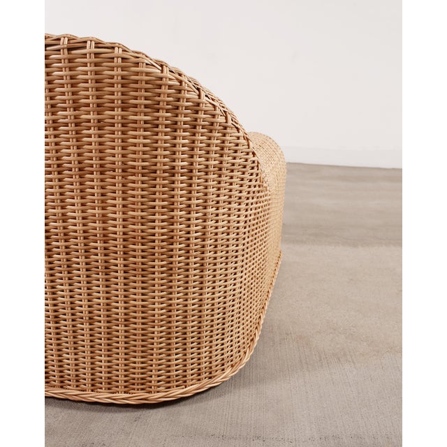 Pair of Michael Taylor Jennifer All-Weather Wicker Lounge Chairs For Sale - Image 10 of 17