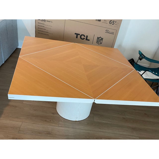 White 1980s Quadrondo Dining Table by Erwin Nagel for Rosenthal For Sale - Image 8 of 12