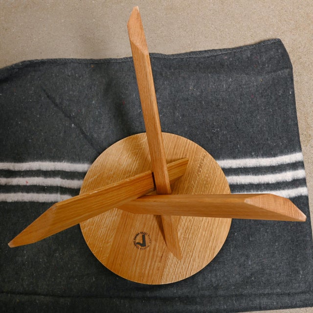 S31 Stool in Oak by Pierre Chapo, France, 2010s For Sale - Image 9 of 11
