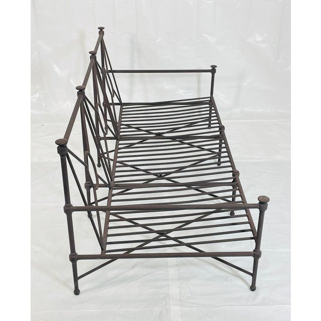 Restoration Hardware Stunning Aluminum Outdoor Sofa by Restoration Hardware, Modern Seating For Sale - Image 4 of 18