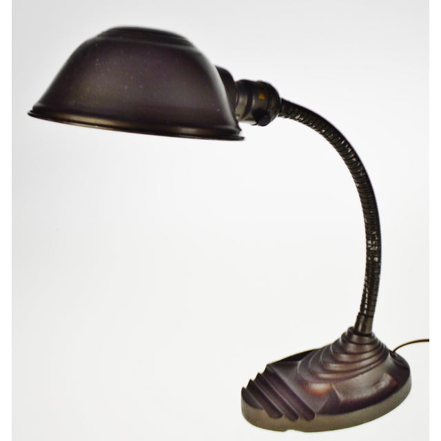 Vintage Art Deco Style Eagle Gooseneck Desk Lamp Chairish