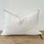 European vintage velvet accent pillow with down feather insert Size: 14" x 23" Color: Creme (a creamy white) Zipper...