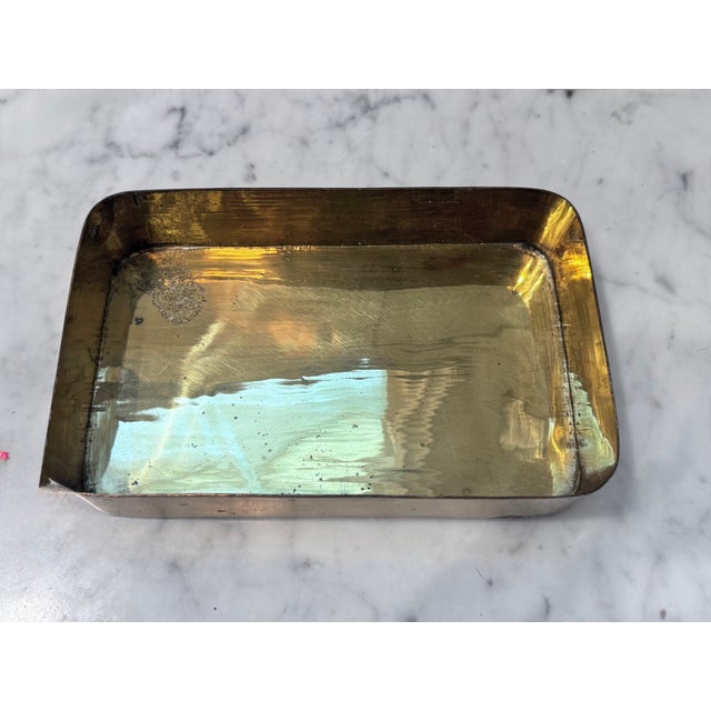Mid 20th Century Brass Lion Trinket Box For Sale - Image 9 of 9