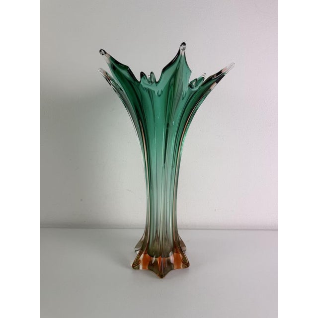 1940s Large Vintage Murano Glass Vase, 1940s For Sale - Image 5 of 13