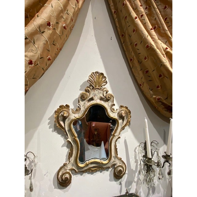 Mid 18th Century 1700s Italian Faux Marble Wall Console & Mirror For Sale - Image 5 of 8