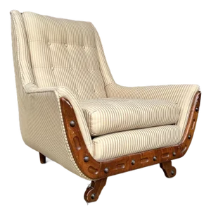 High Back Lounge Chair in the Style of Adrian Pearsall