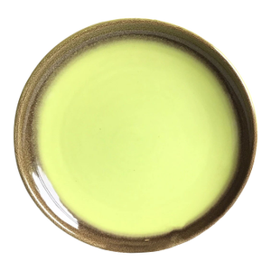 Mid 20th Century VTG Large Bauer California Mid Century Modern Green Brown Serving Tray