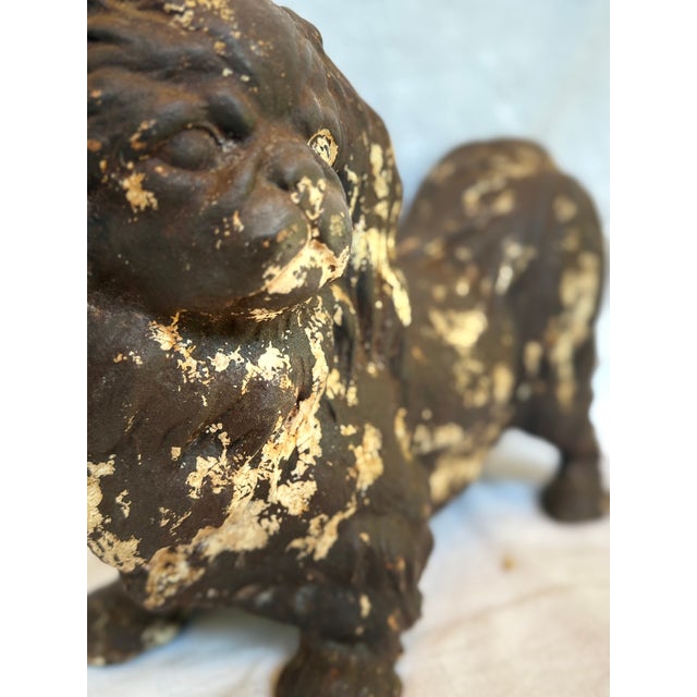 Adorable King Charles Patina and Beige heavy Door Stop. One of a kind!