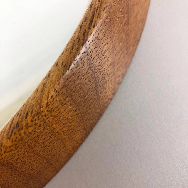 Germany Crystal Glass and Oakwood Mirror, 1960s For Sale - Image 18 of 18