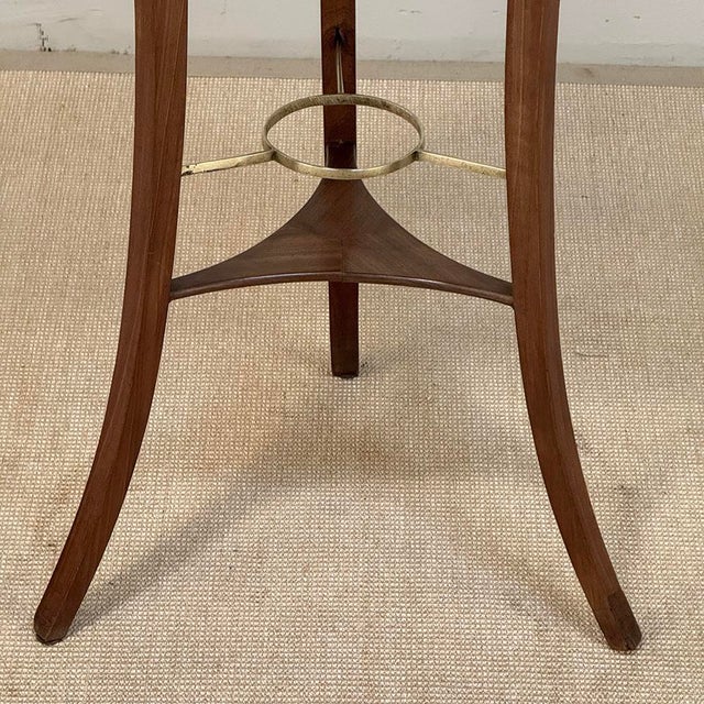 French Directoire Mahogany Black Marble Guéridon ~ End Table For Sale - Image 14 of 18
