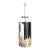 Vintage Monumental Polished Chrome Cylinder Lamp For Sale
